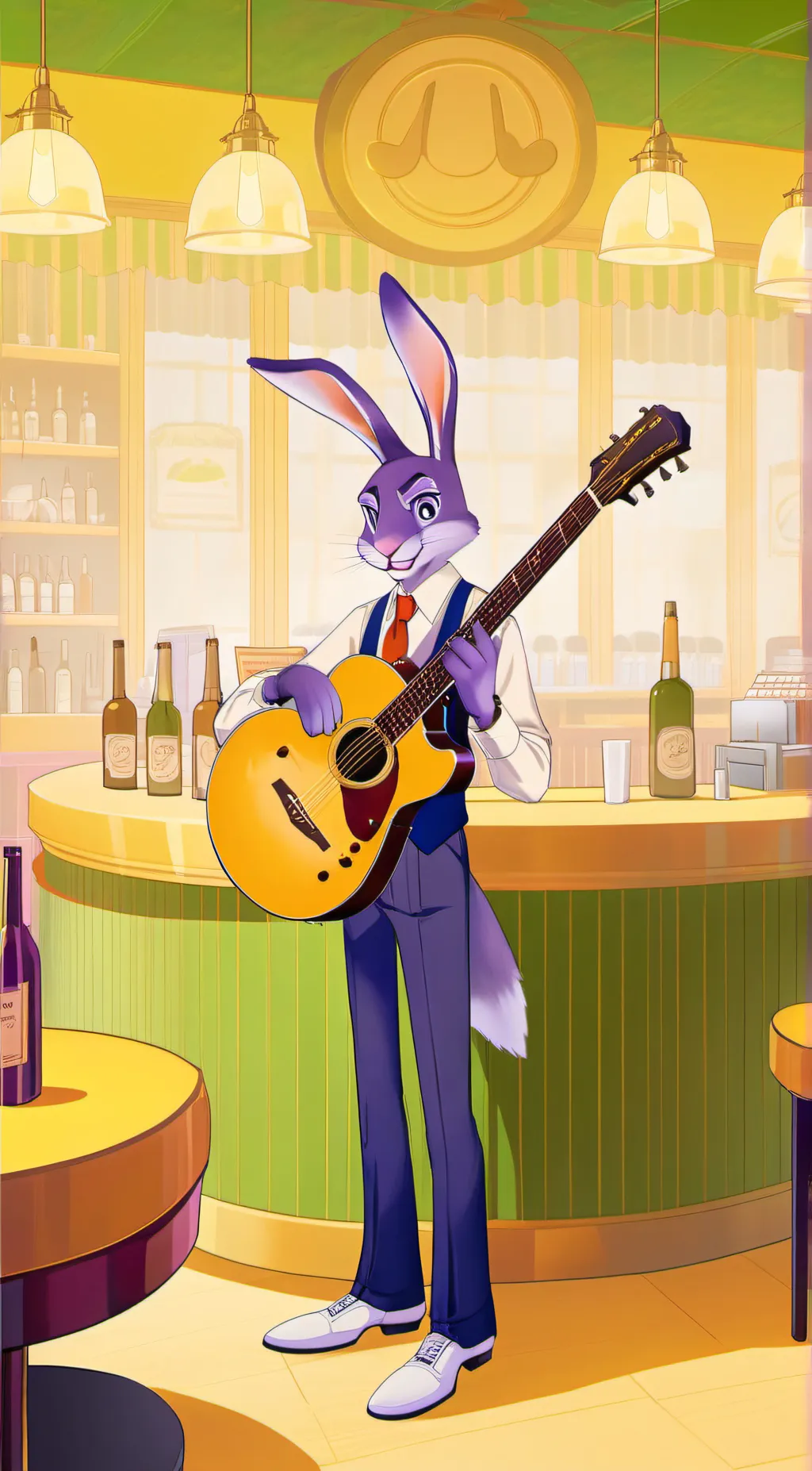 ai character: Bonnie The Bunny background