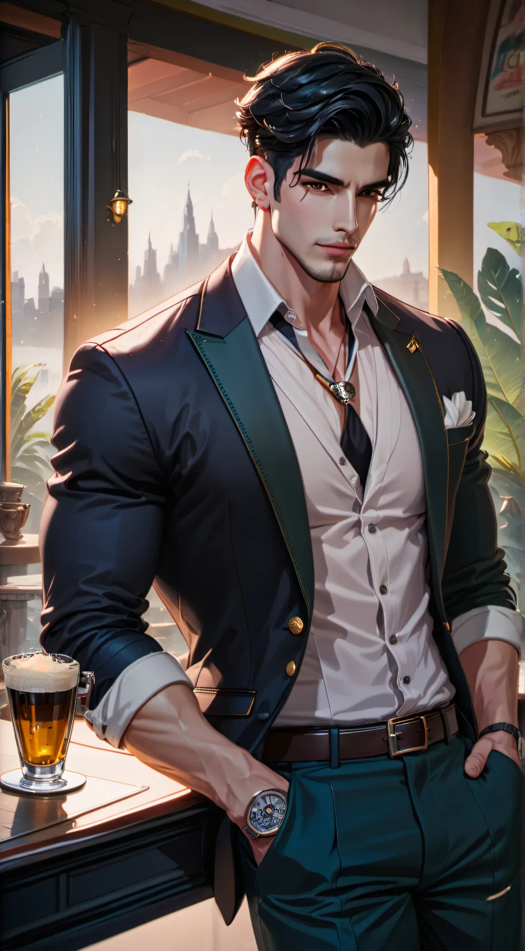 ai character: adrian background