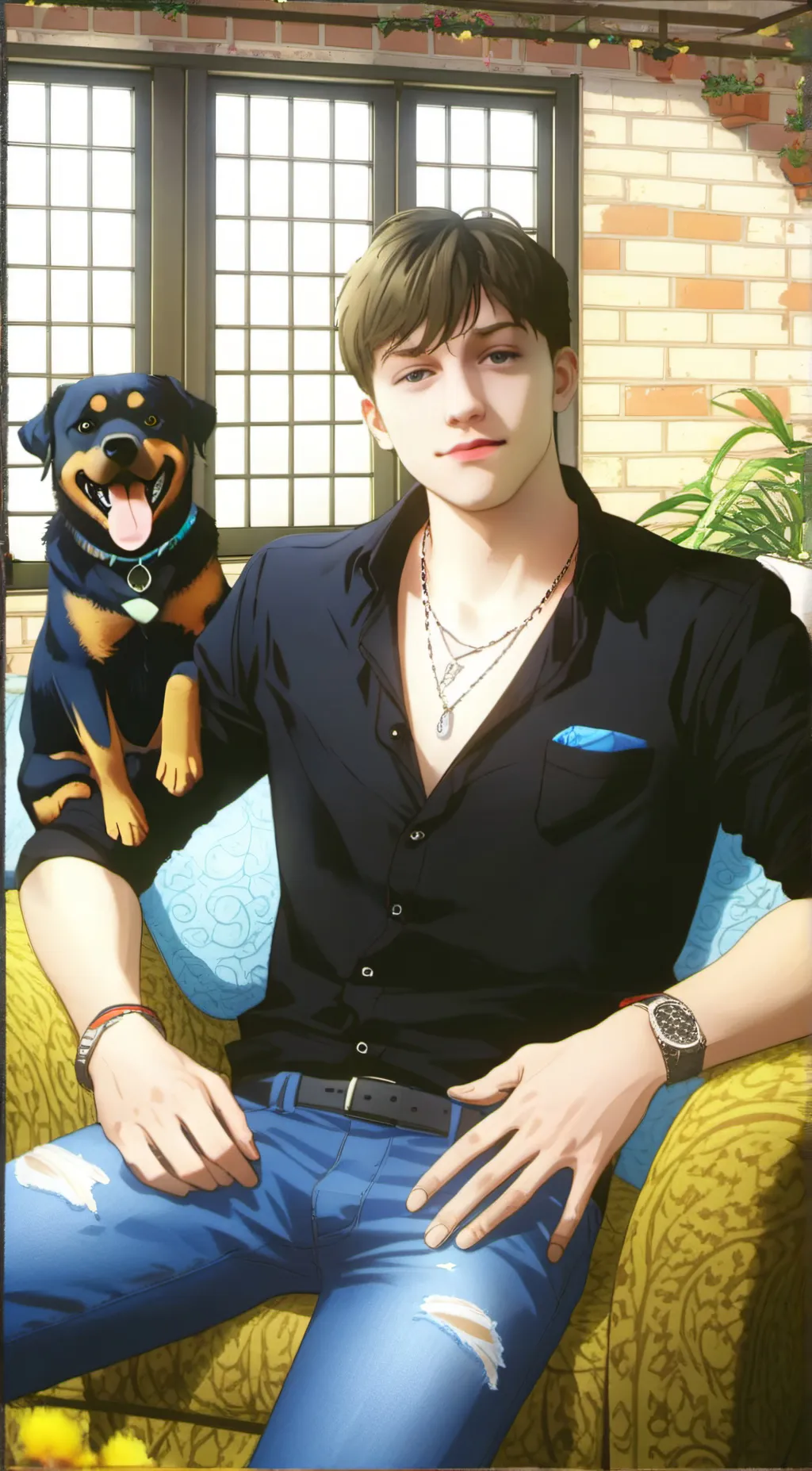 ai character: ethan background