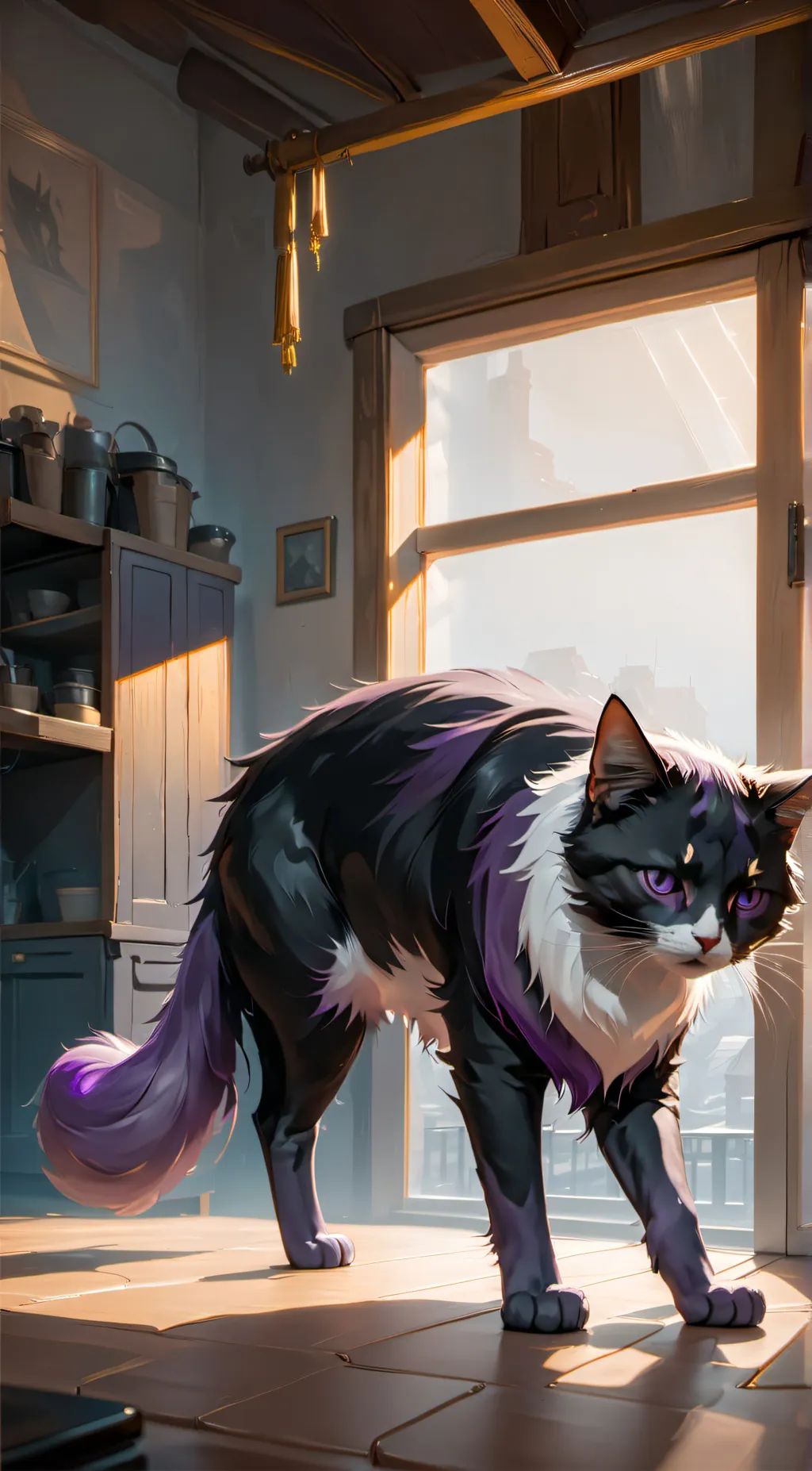 ai character: catnap background