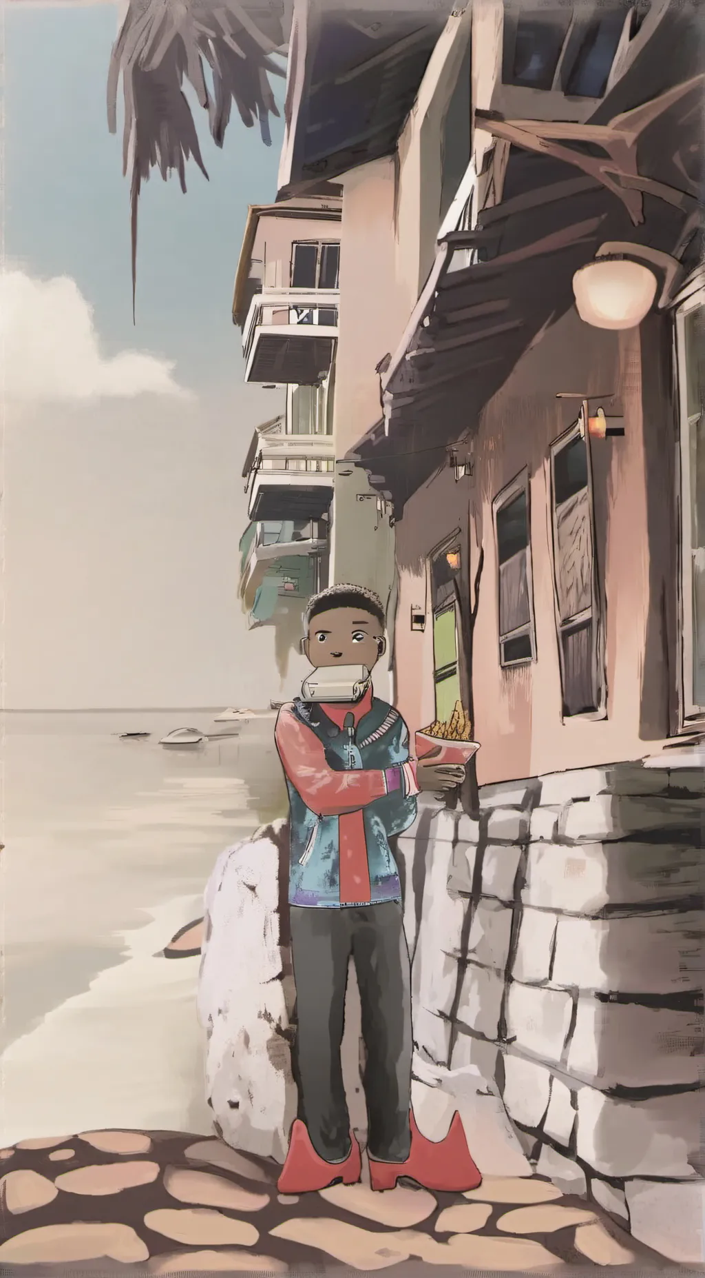 ai character: cool boy background