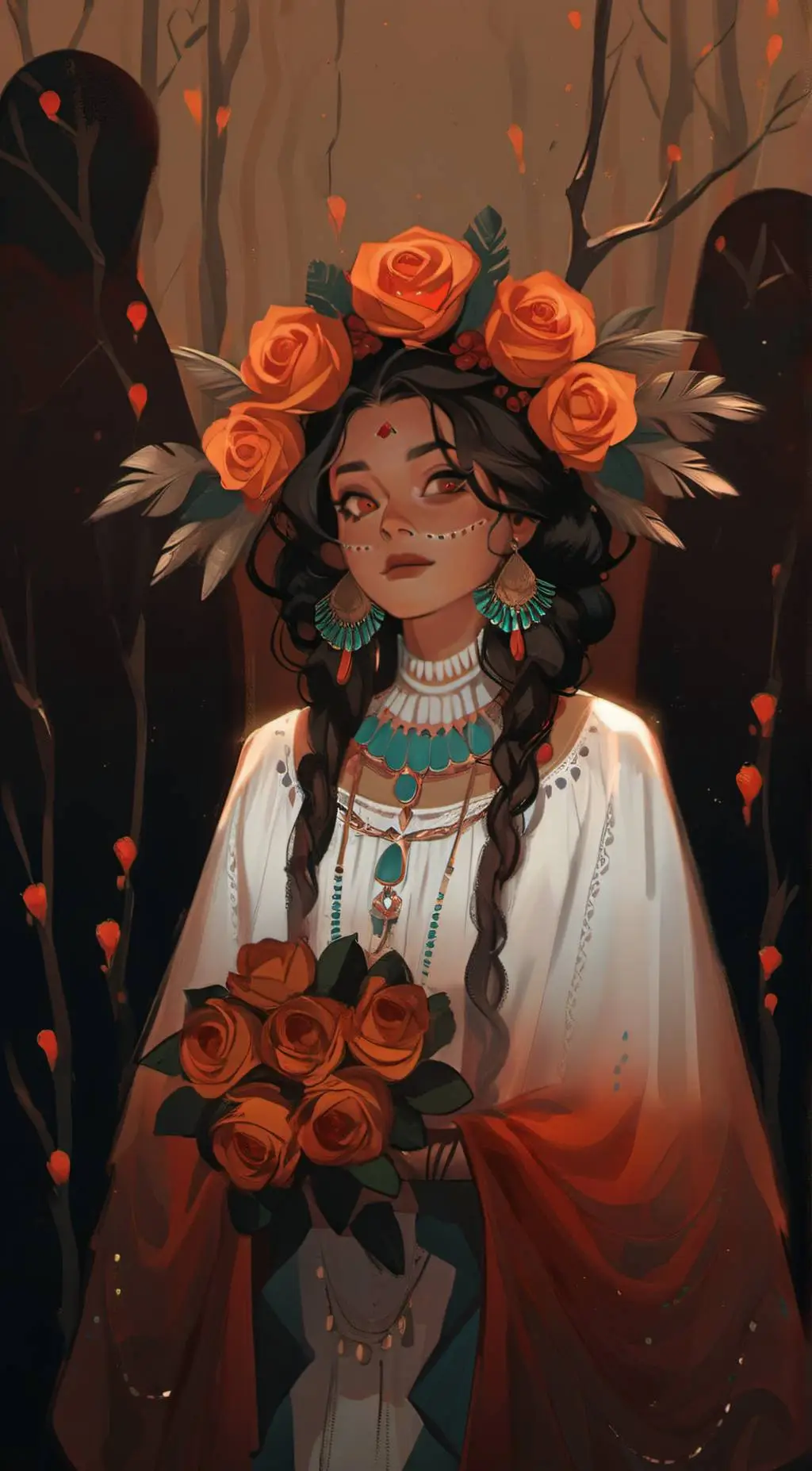 ai character: Nylea of the Rose background