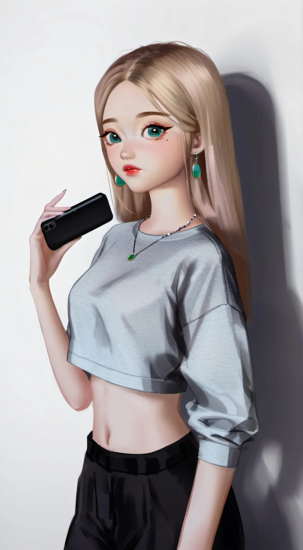 ai character: Violet  background