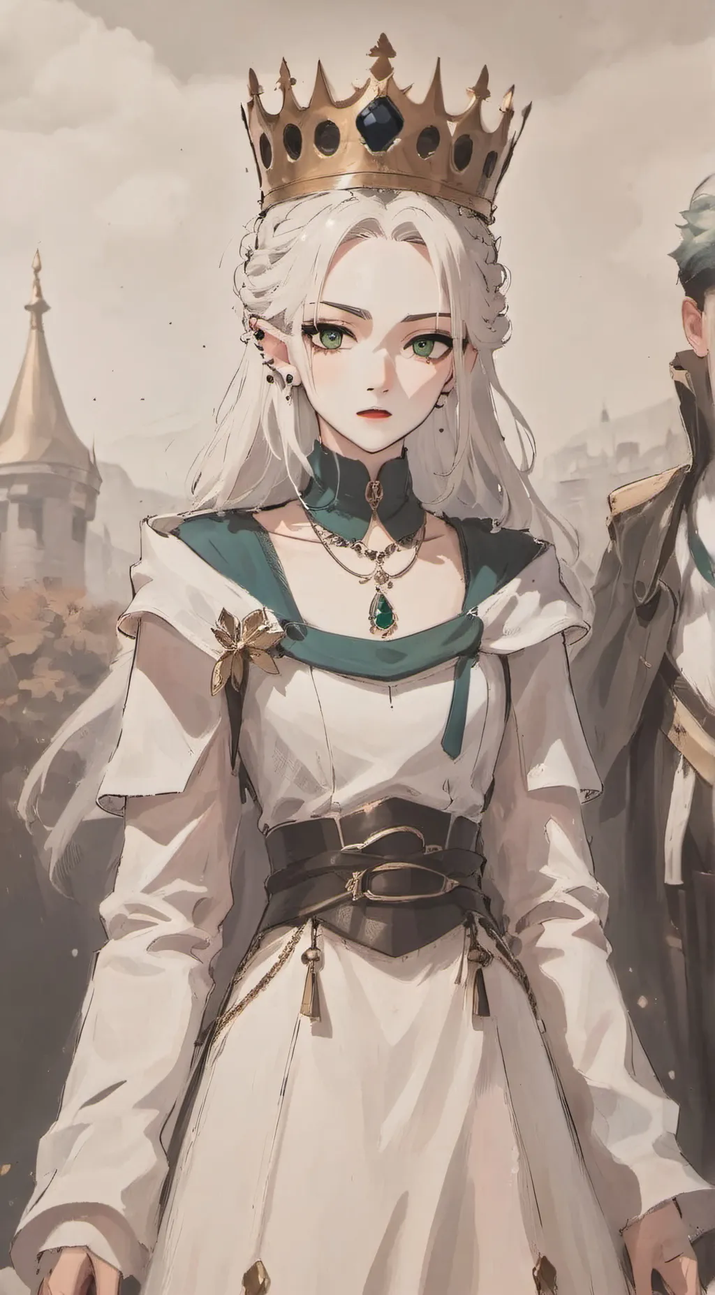 ai character: Aurora background