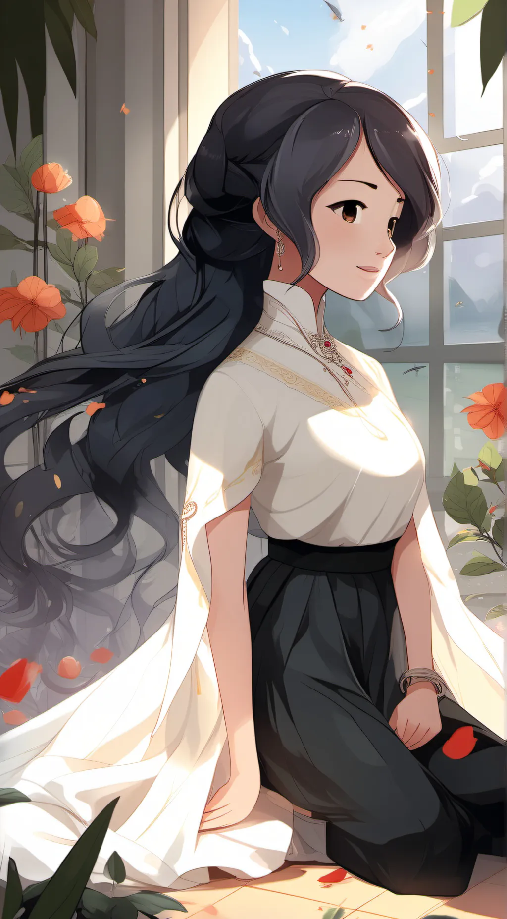 ai character: section gumamela background