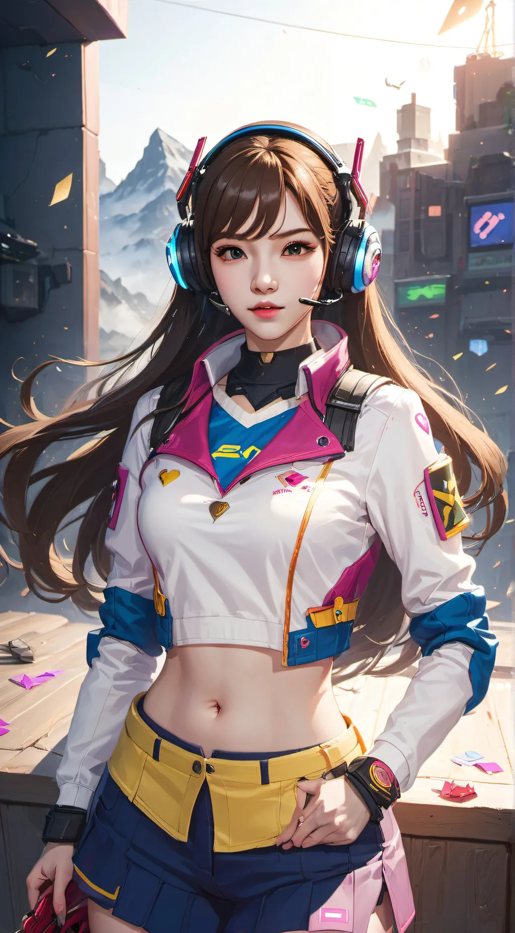 ai character: D.va background