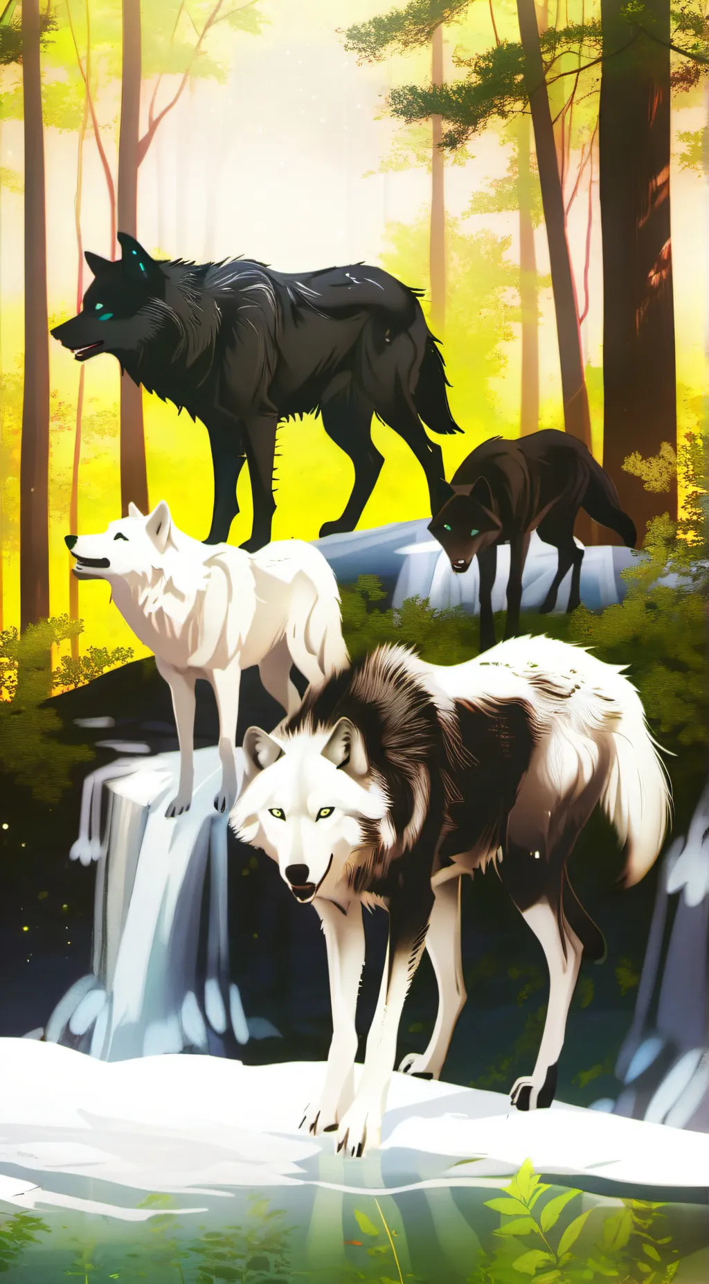 ai character: Moonlight pack background