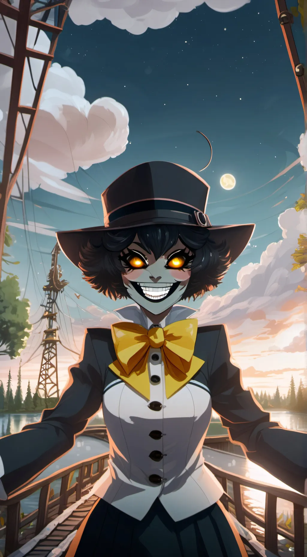ai character: Karelia The Smiler background