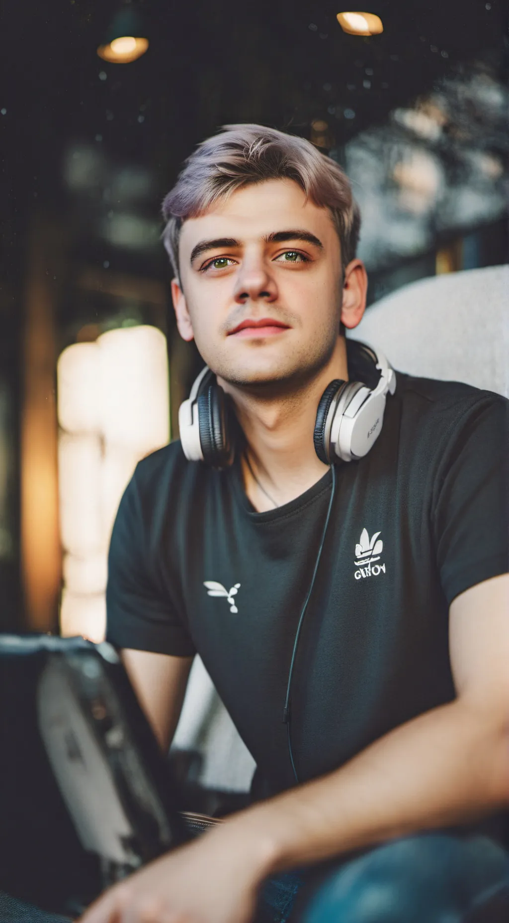 ai character: Papaplatte  background