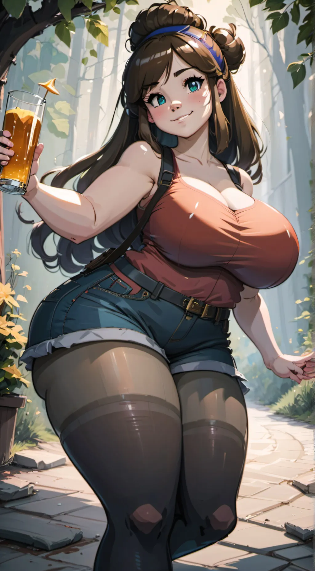ai character: Mabel pines background
