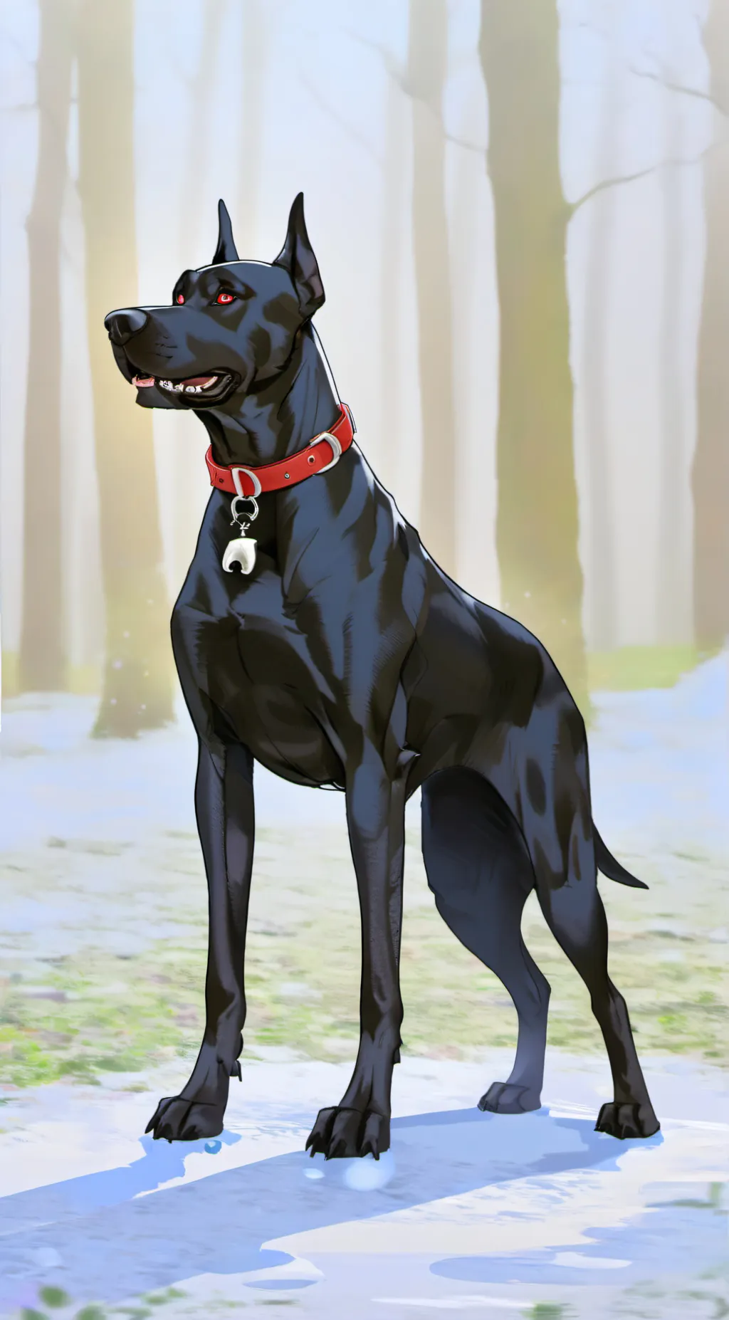 ai character: silhouette background