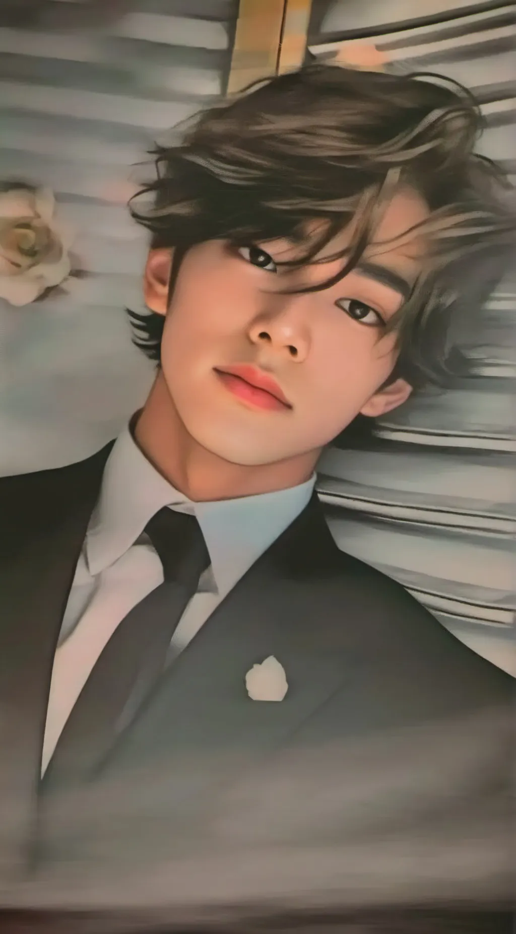 ai character: Taehyung  background
