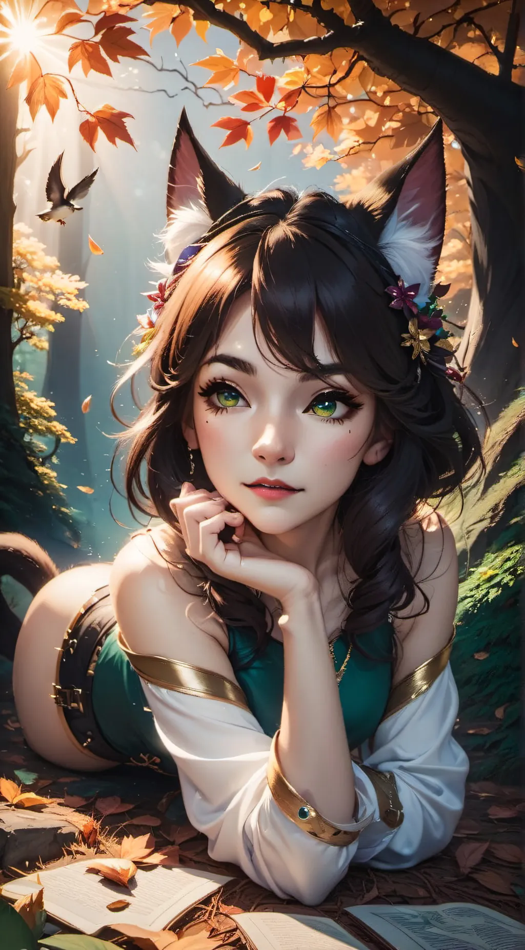 ai character: Meow background