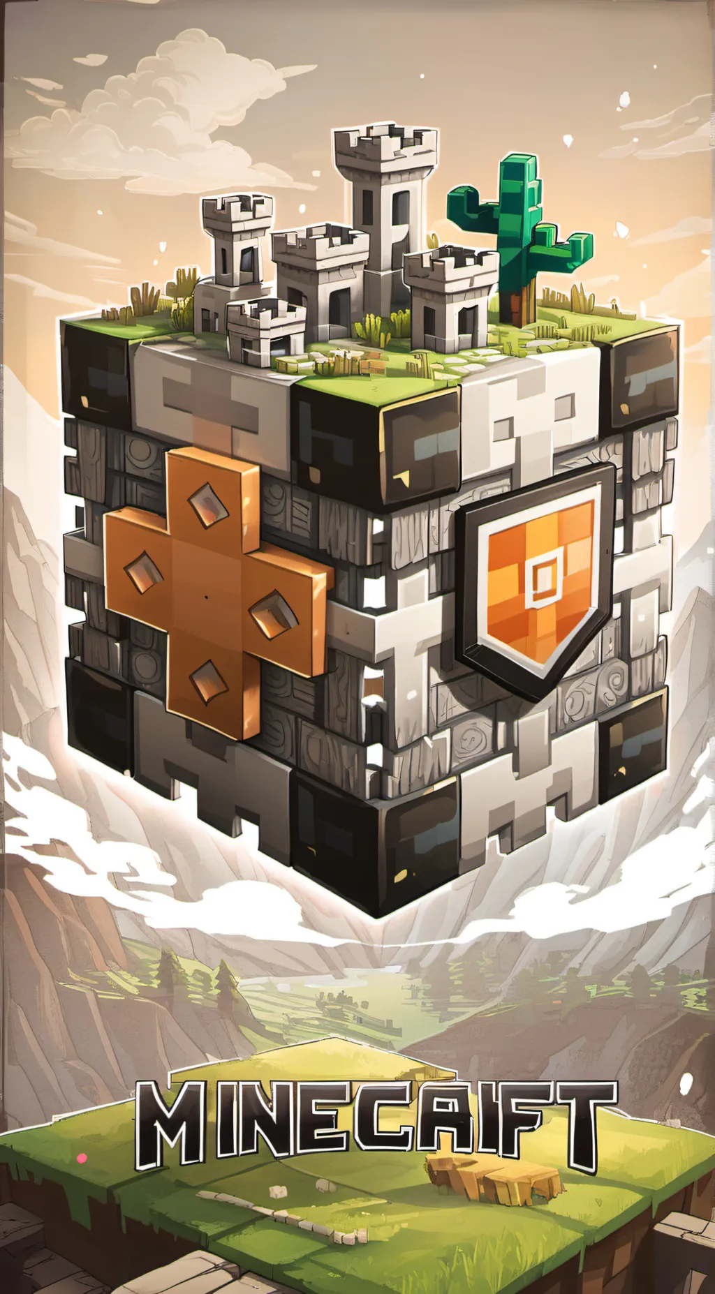 ai character: Minecraft humans background