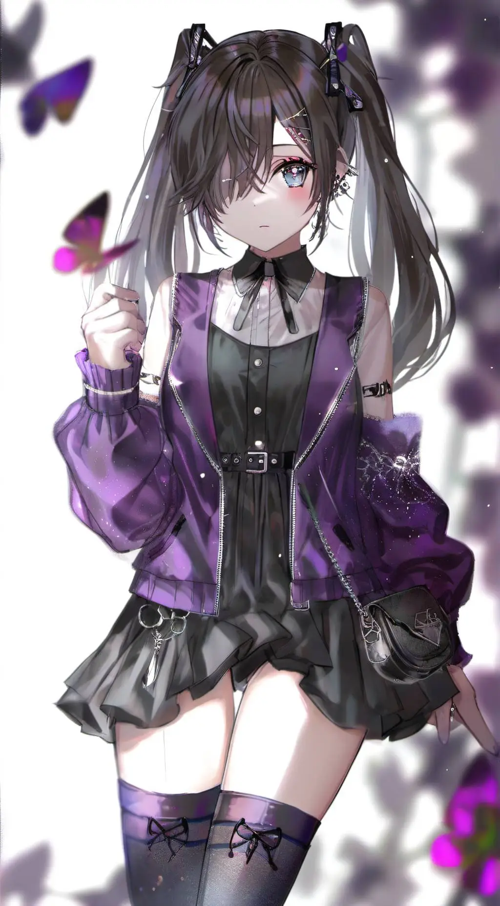 ai character: Lilac background