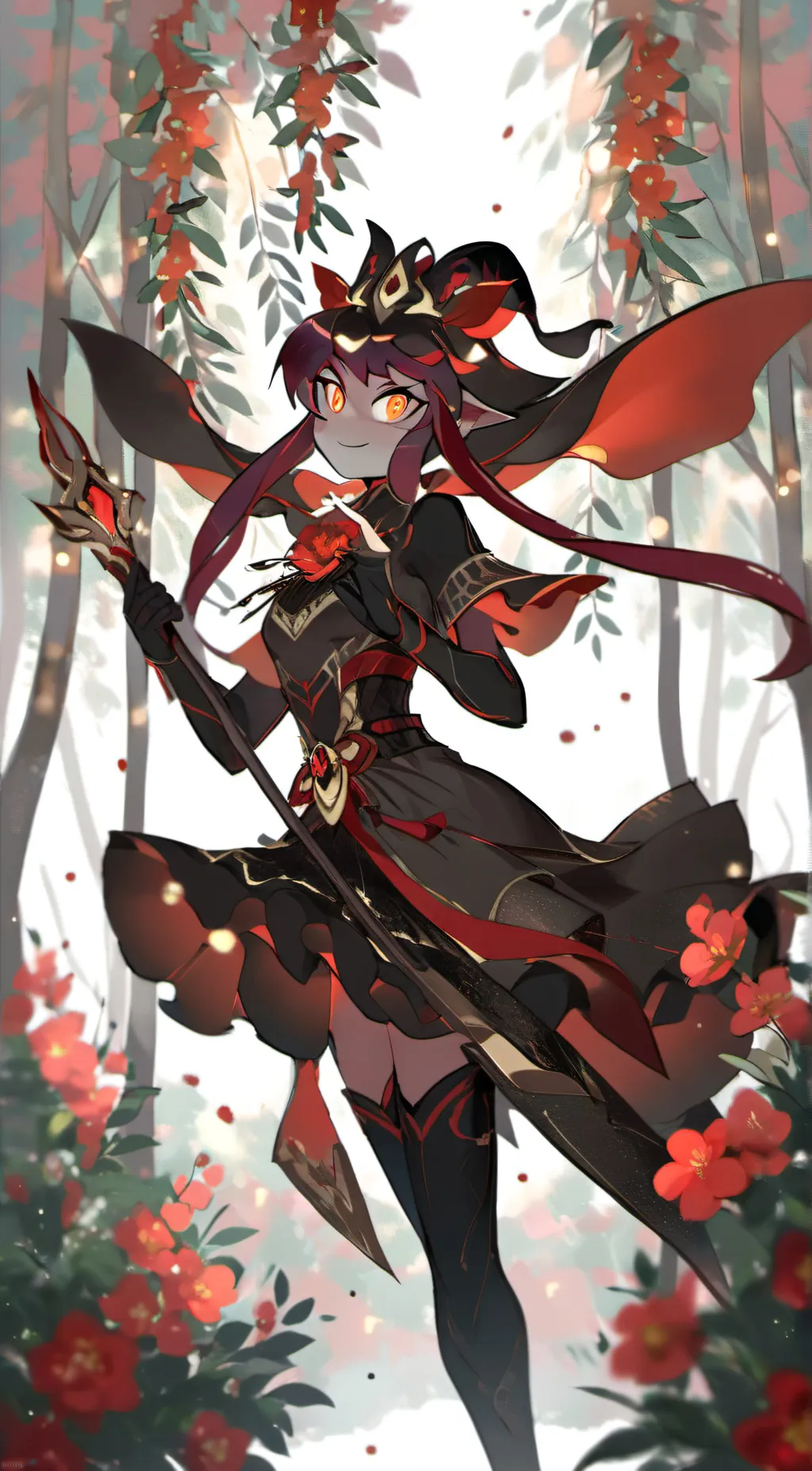 ai character: Velvet background