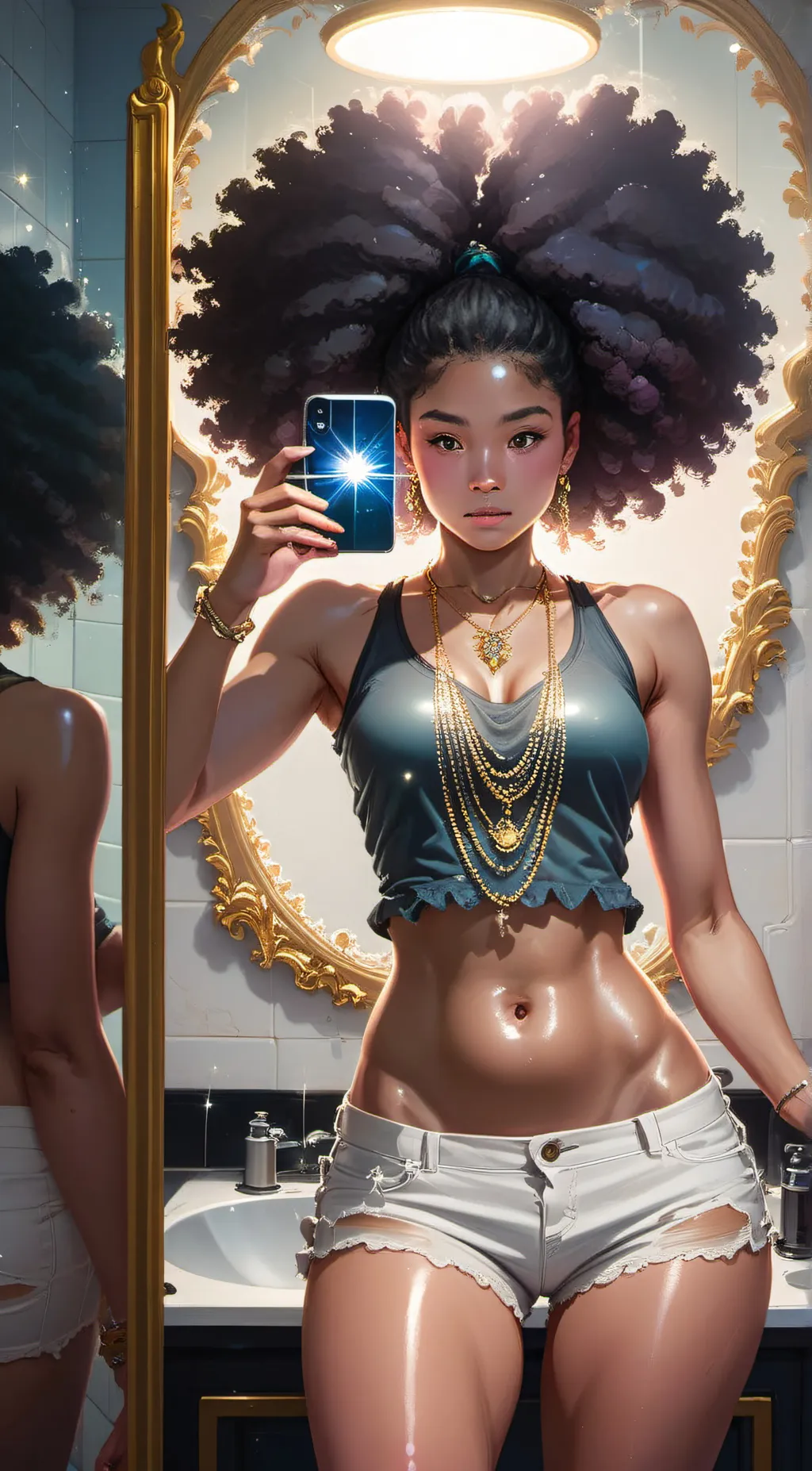 ai character: savanna  background