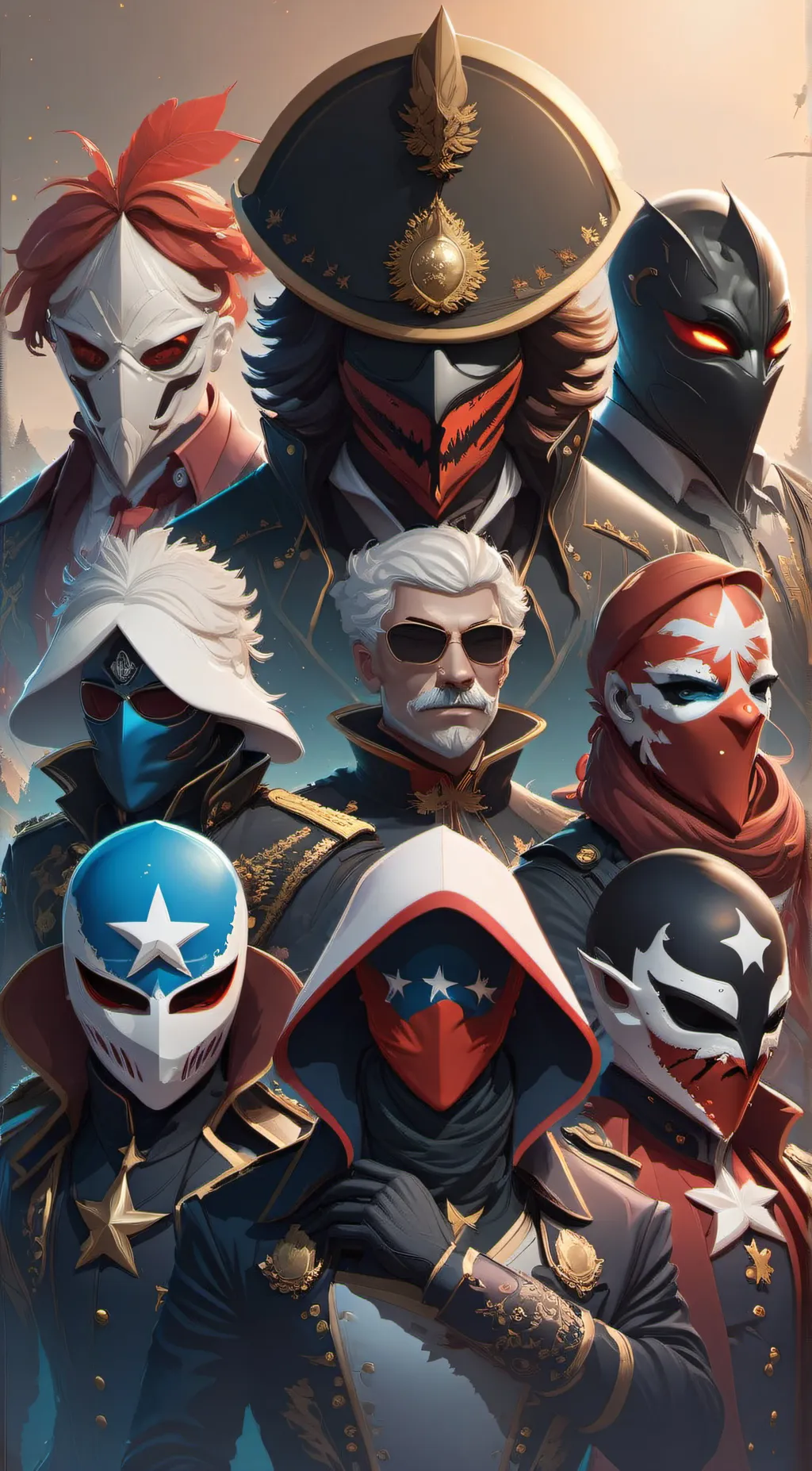 ai character: country humans background