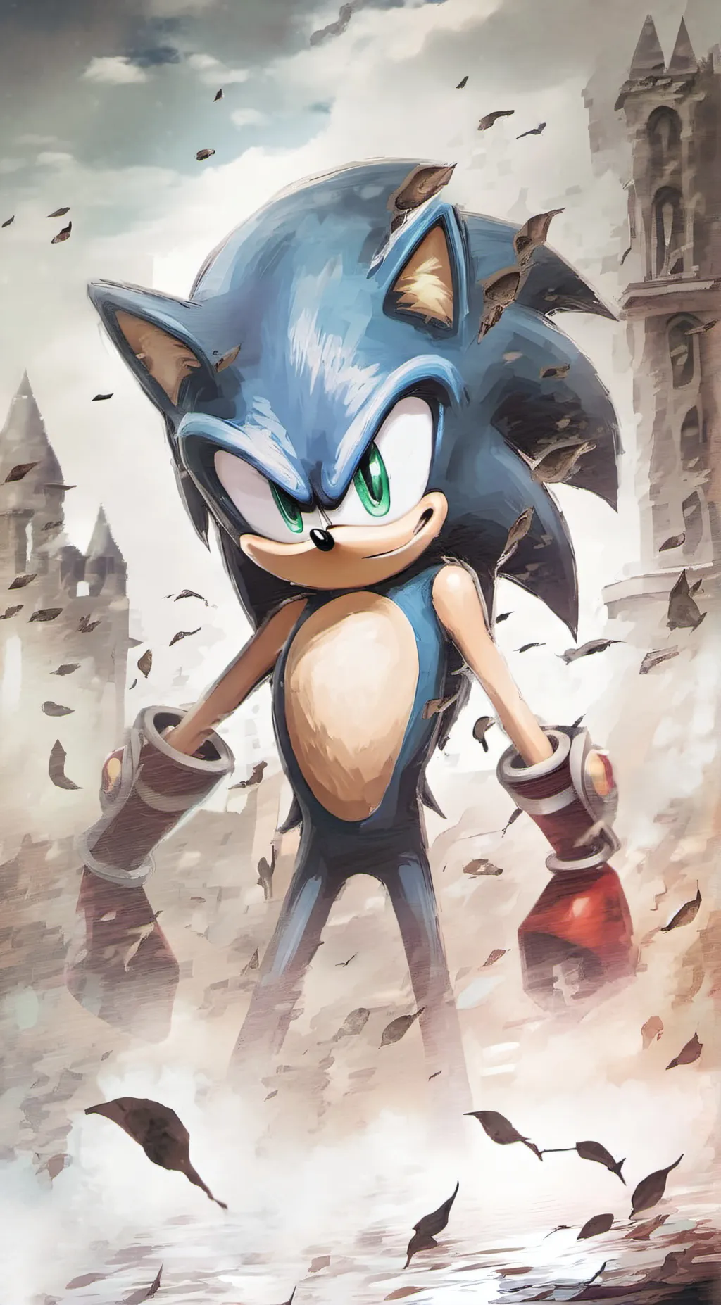 ai character: Sonic the hunger  background