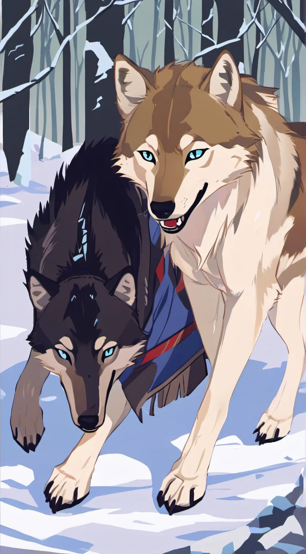 ai character: wolf song  background