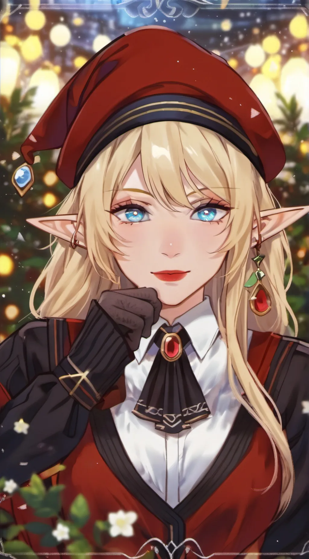 ai character: Blue  background