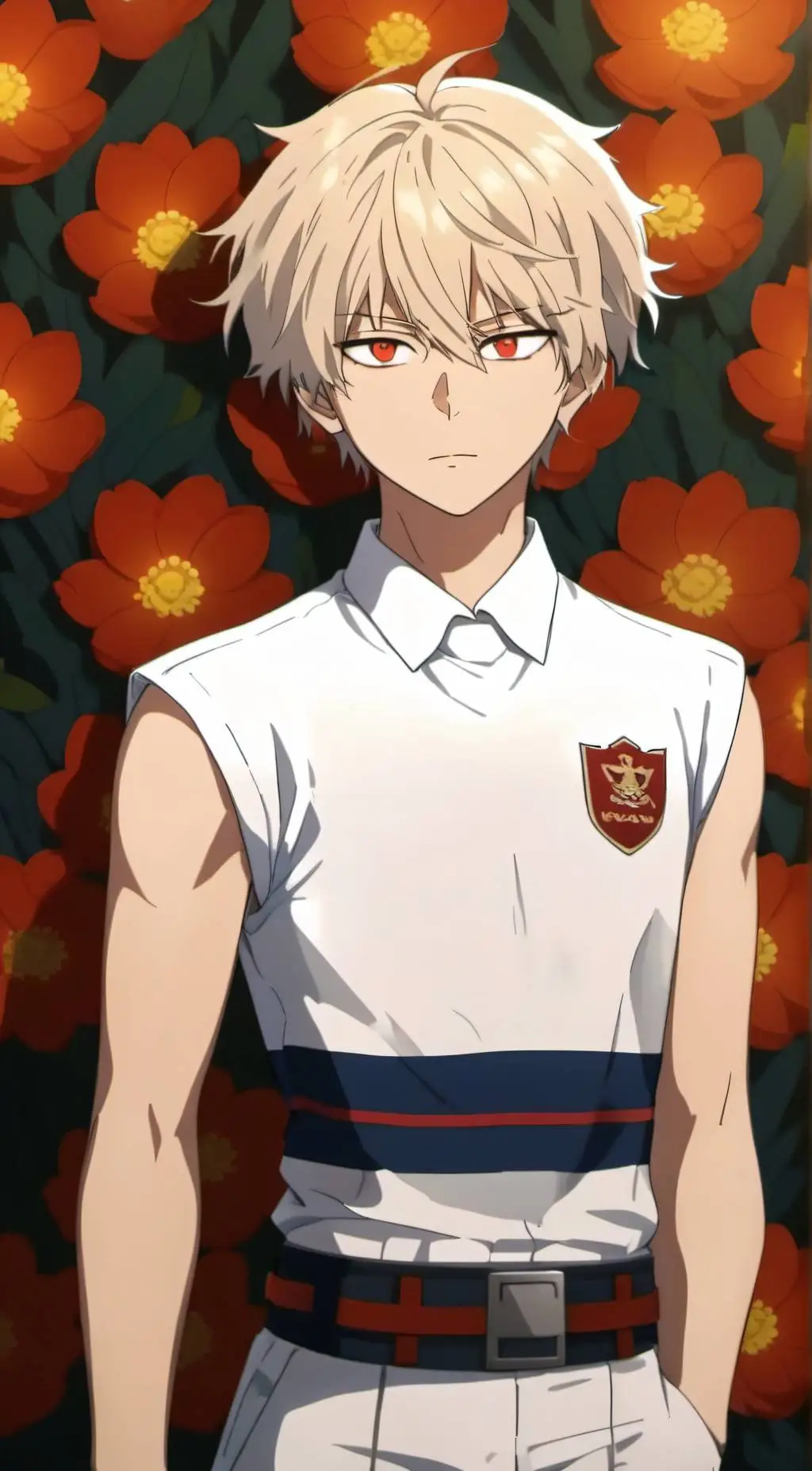 ai character: bakugo  background