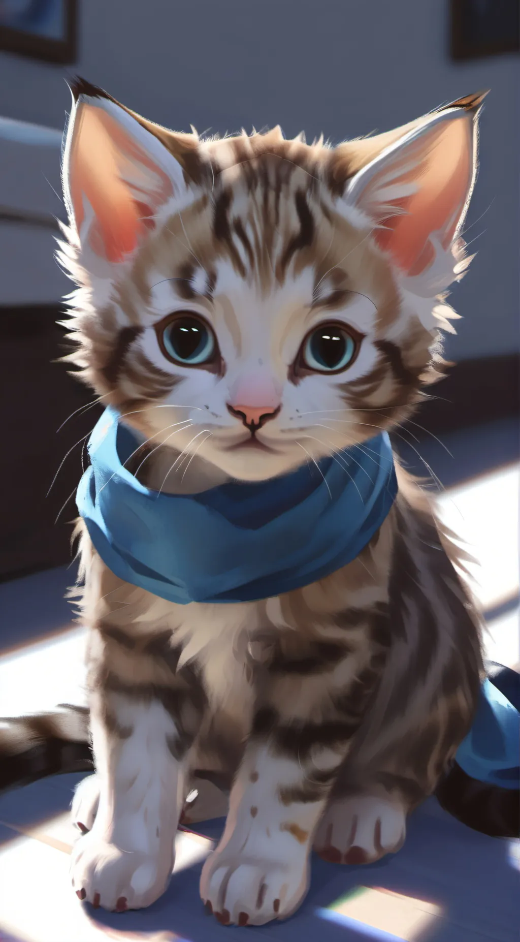 ai character: Snowy background