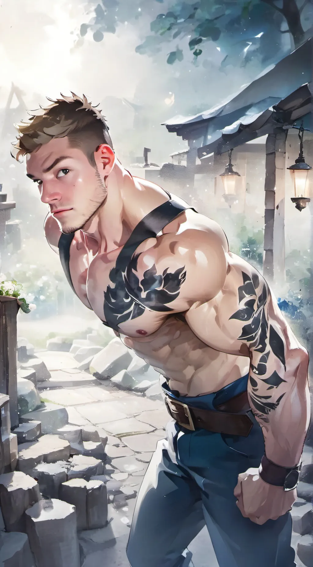 ai character: Renjiro background