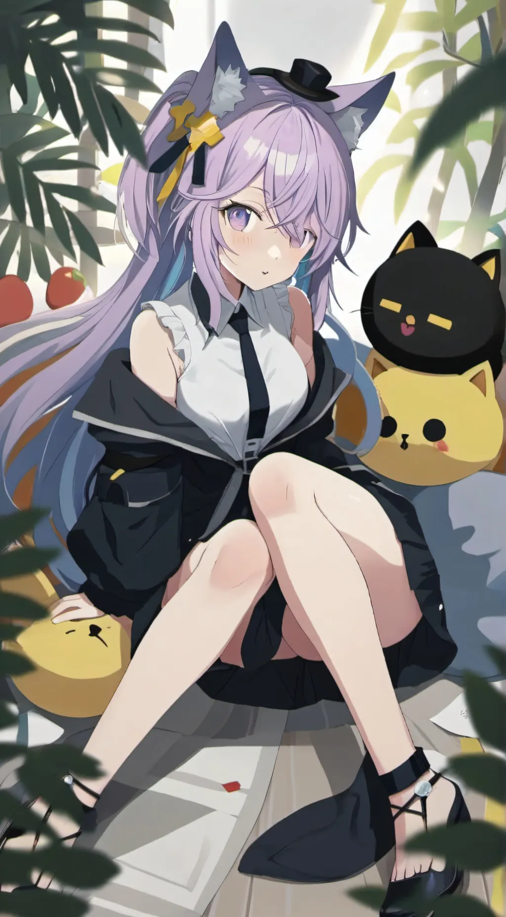 ai character: Neko chan background