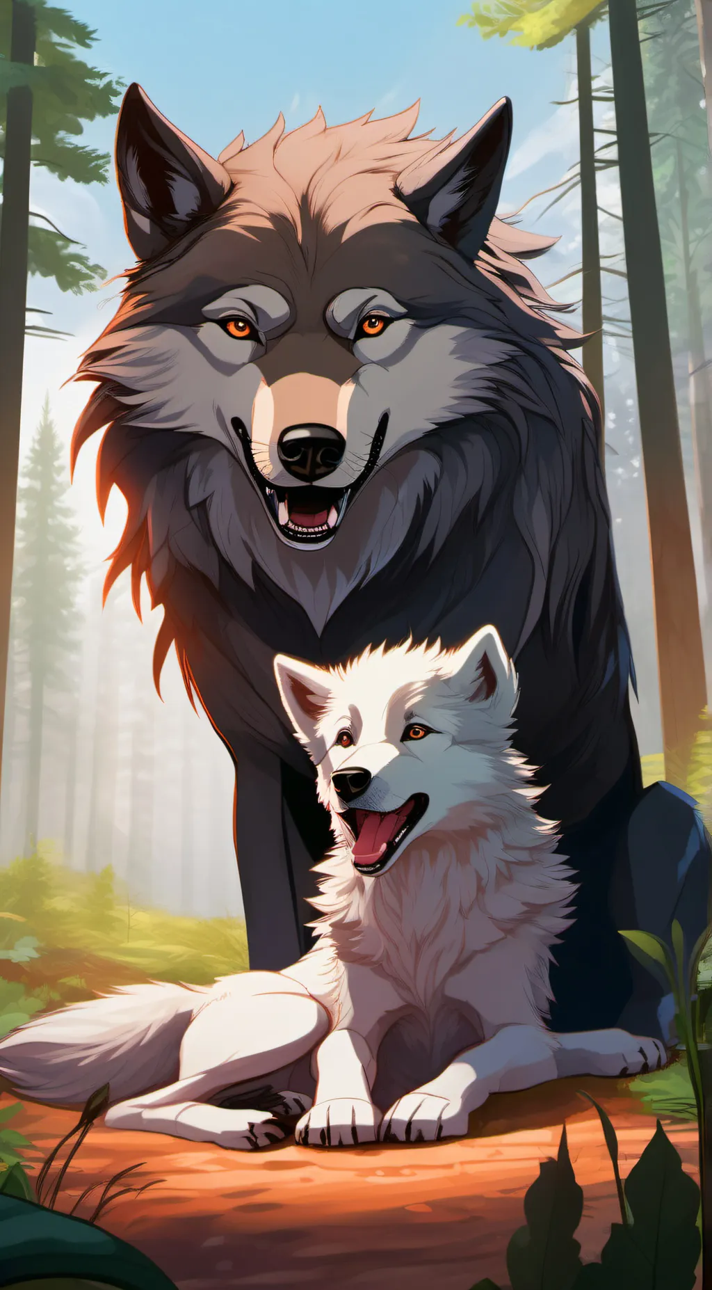 ai character: the wolf background