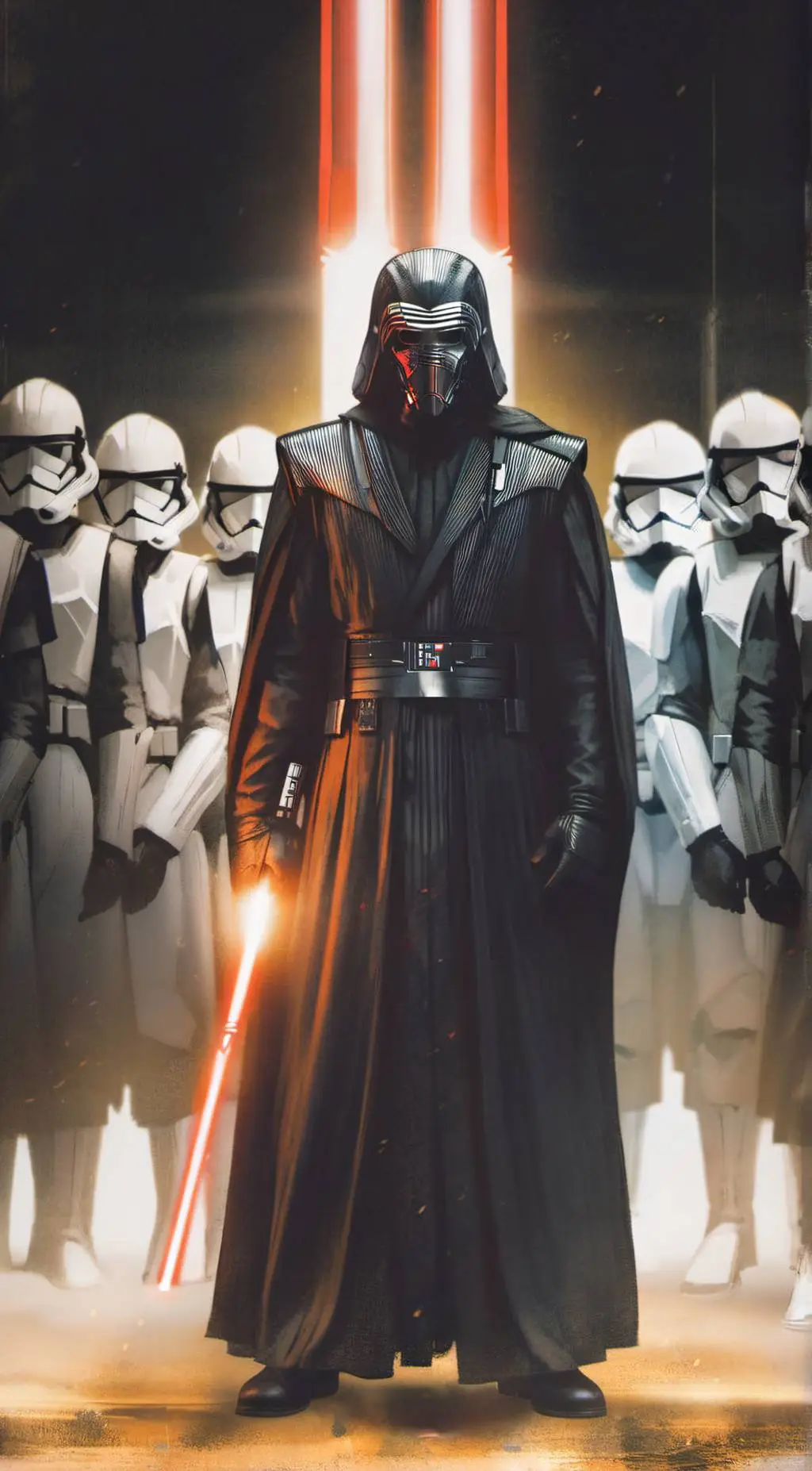 ai character: leader Kylo ren  background