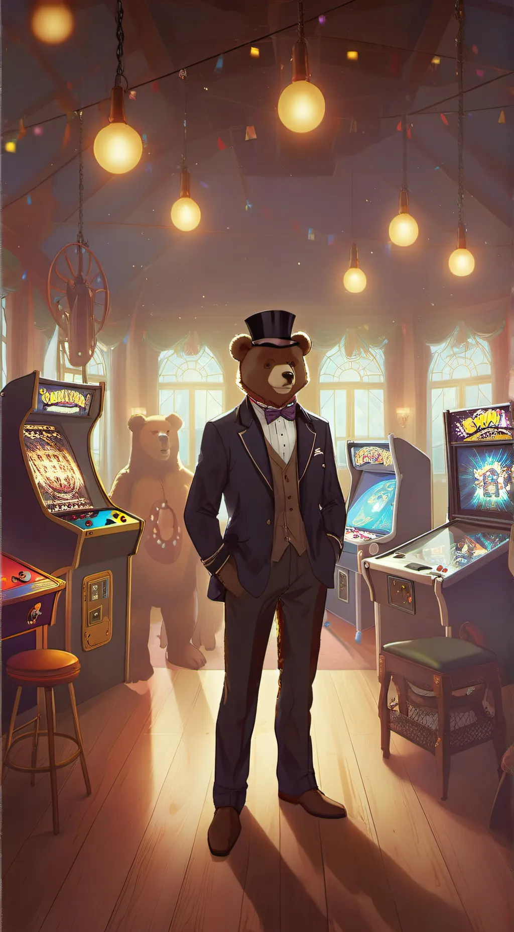 ai character: Freddy Fazbear background
