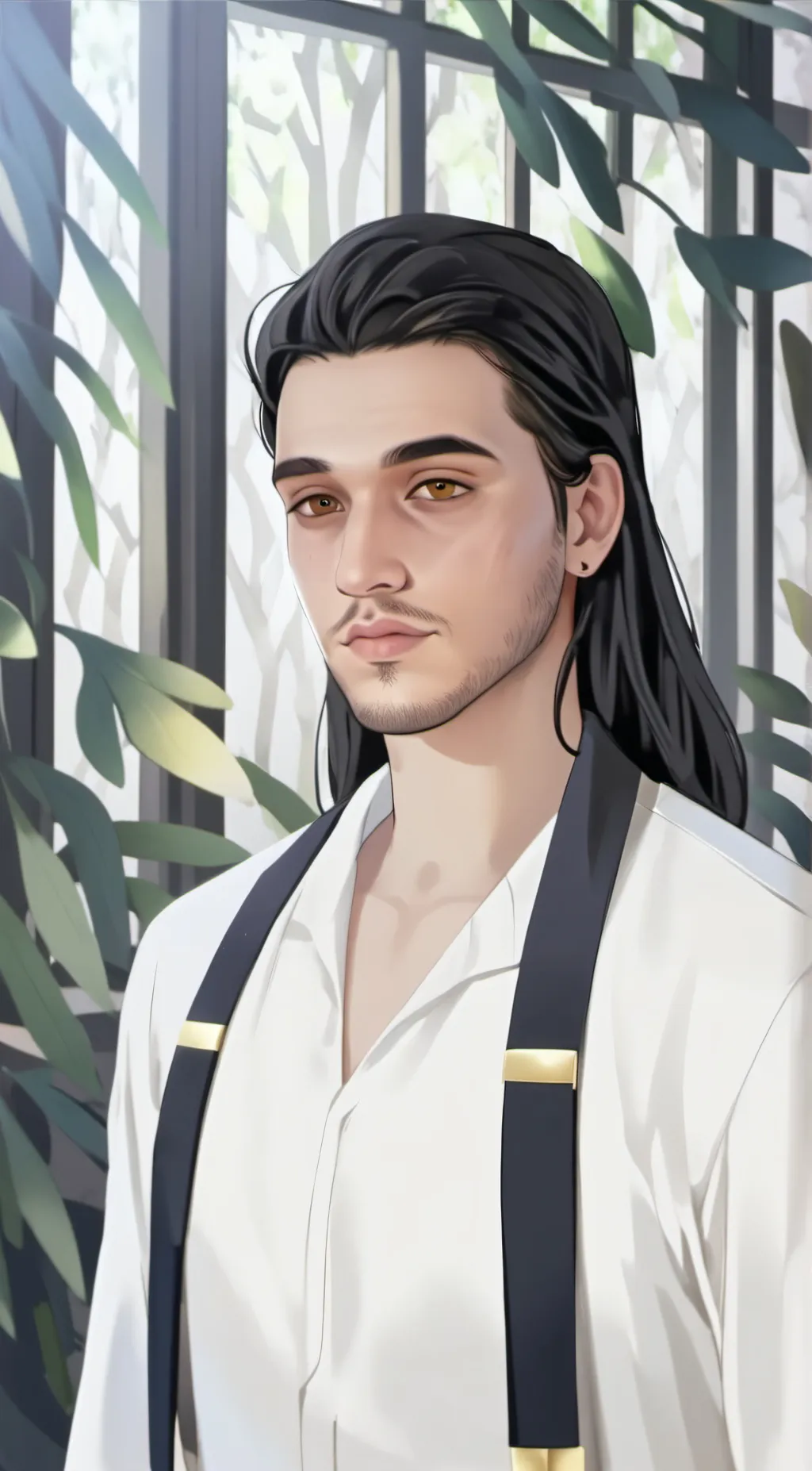 ai character: ash background