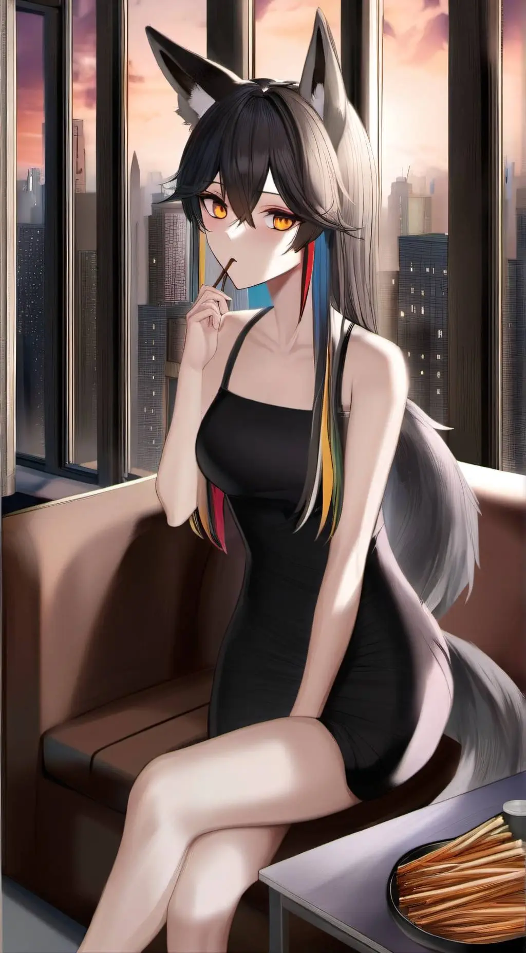 ai character: Foxy background