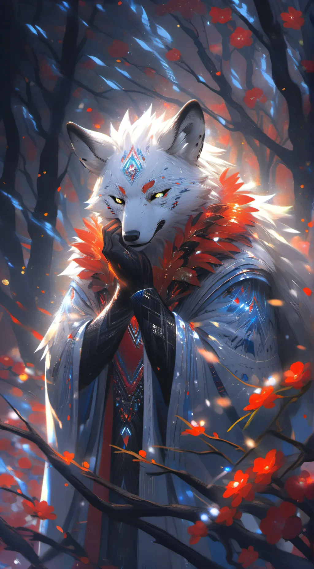 ai character: furry infection  background