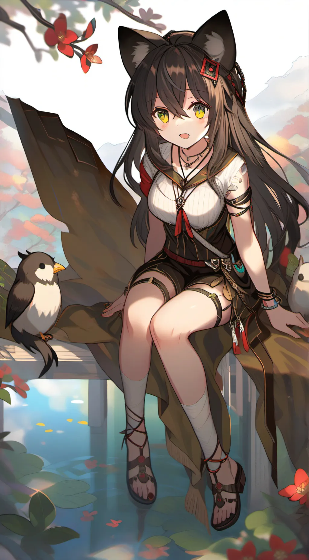 ai character: Neko infection  background