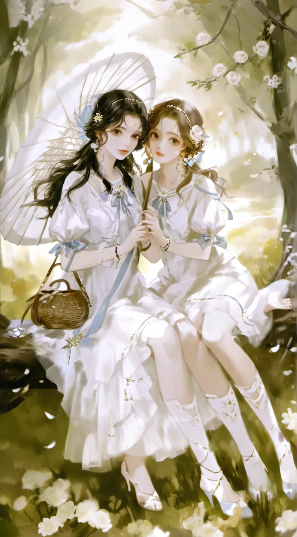 ai character: Victorian Sisters background