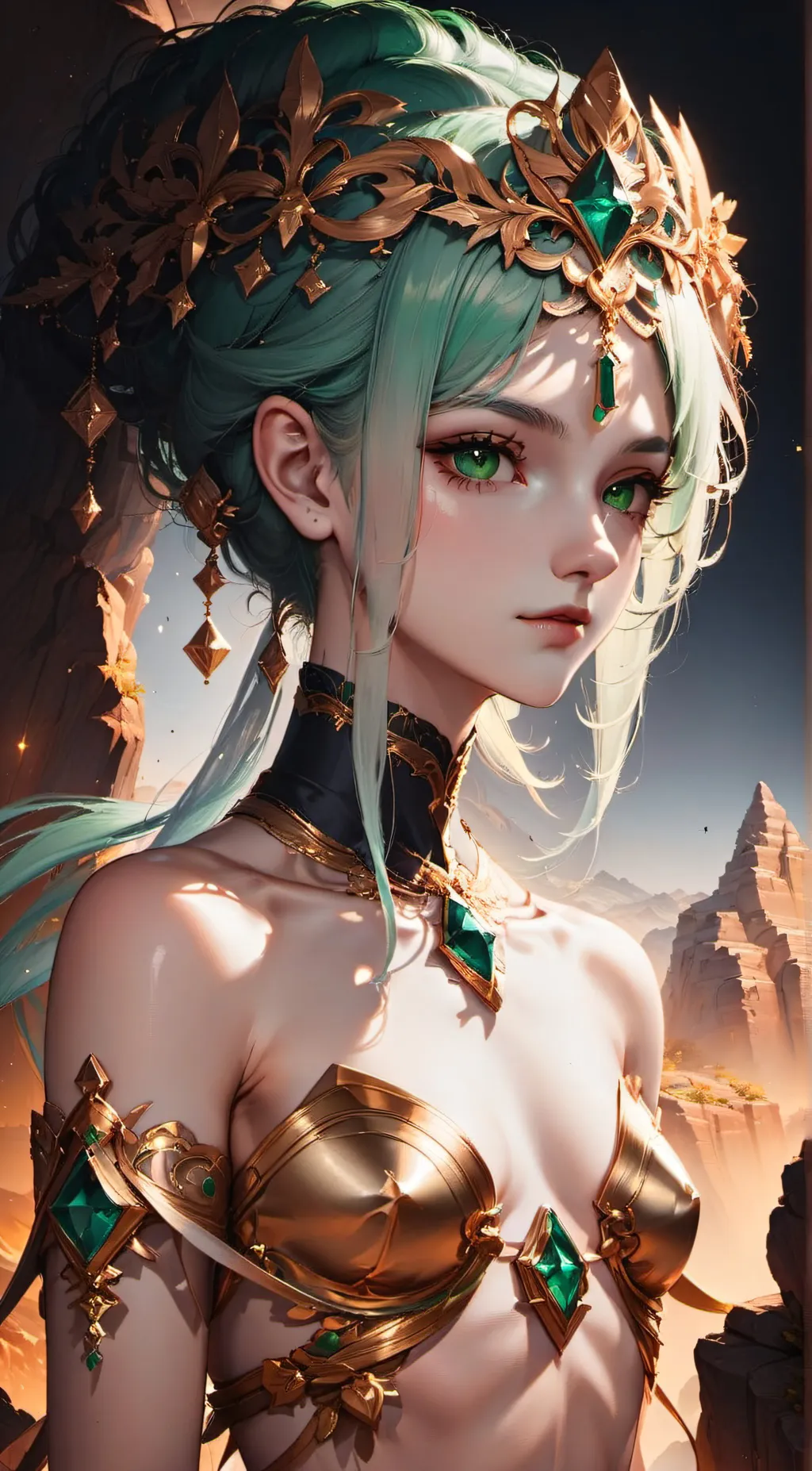 ai character: Esmeralda background