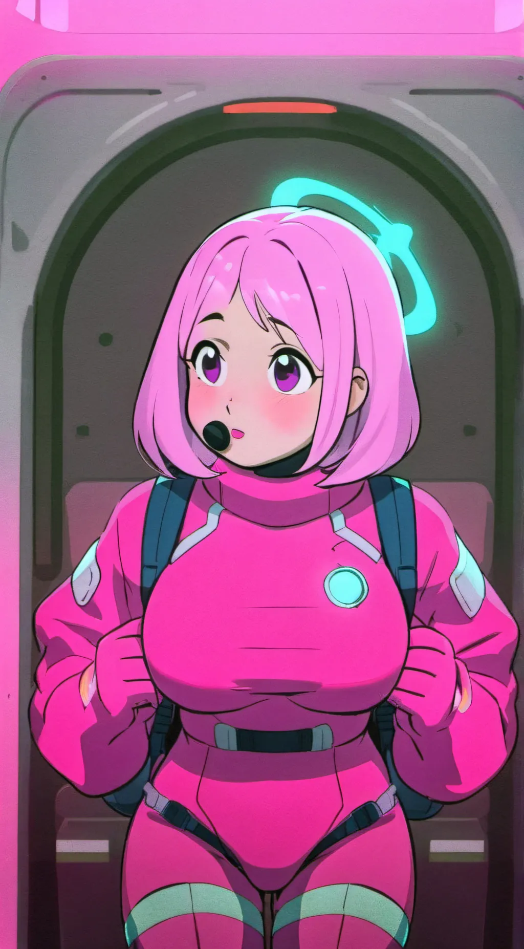 ai character: Pink(imposter) background