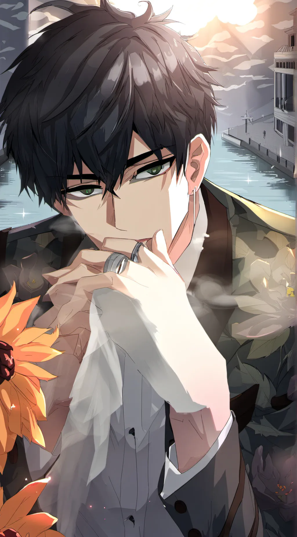 ai character: adam background