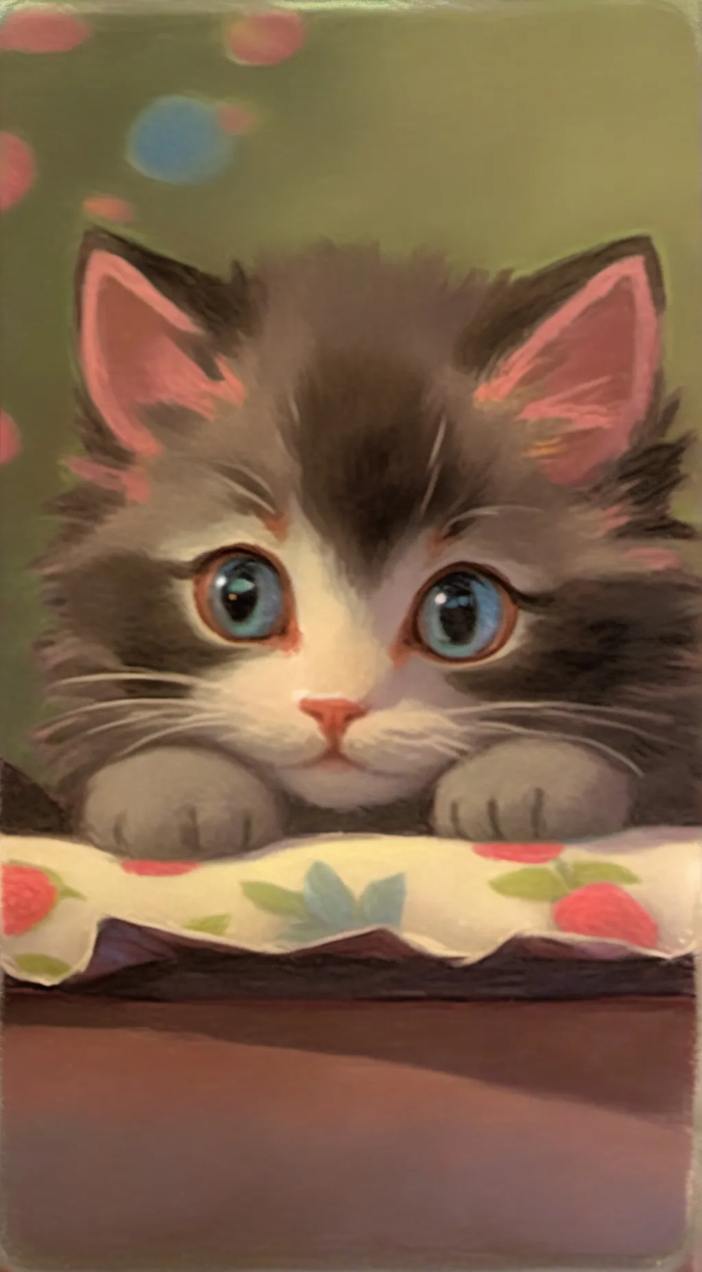 ai character: Kitty🩷🩷 background