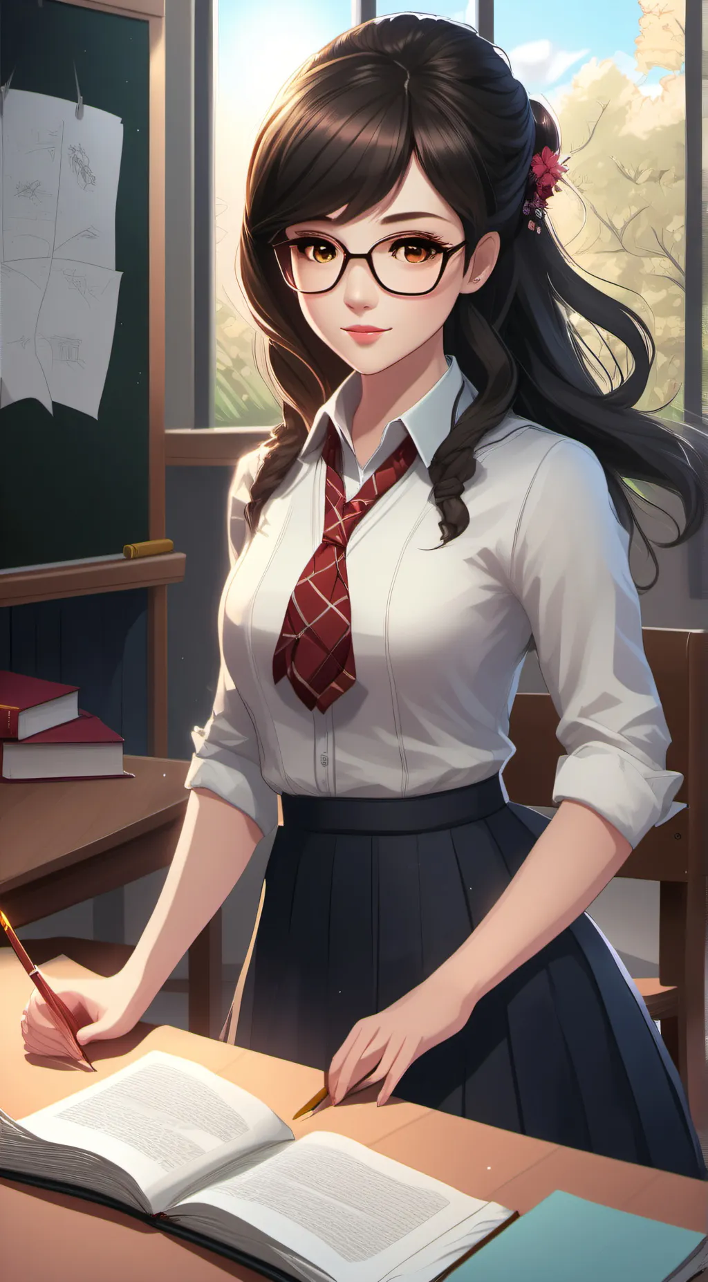 ai character: teacher background
