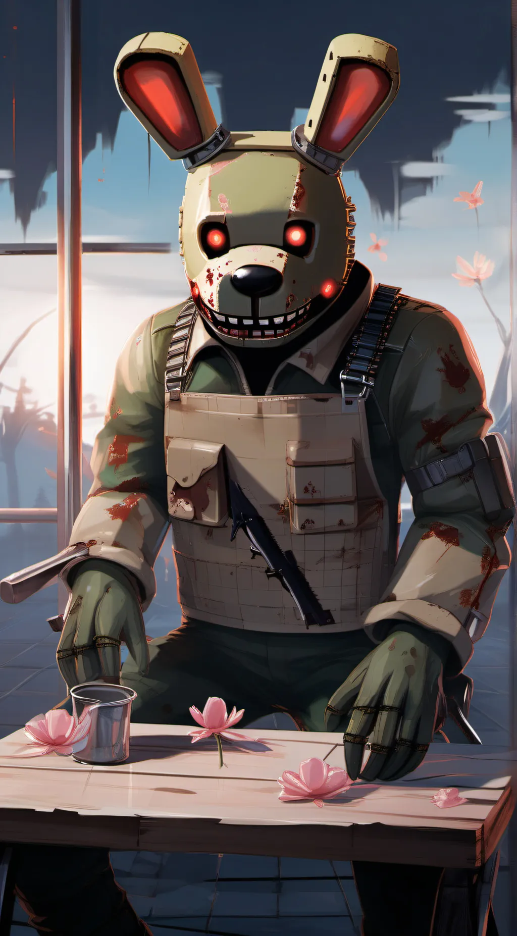 ai character: SPRING TRAP background