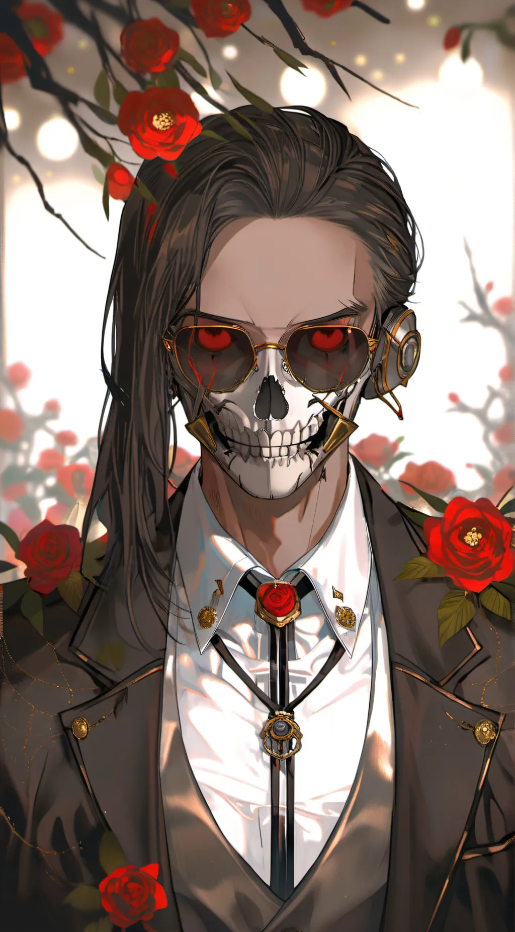 ai character: Nightmare sans background
