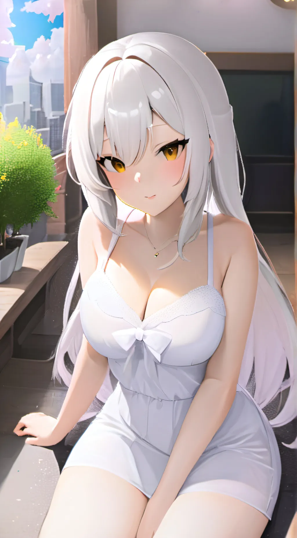 ai character: Neko  background