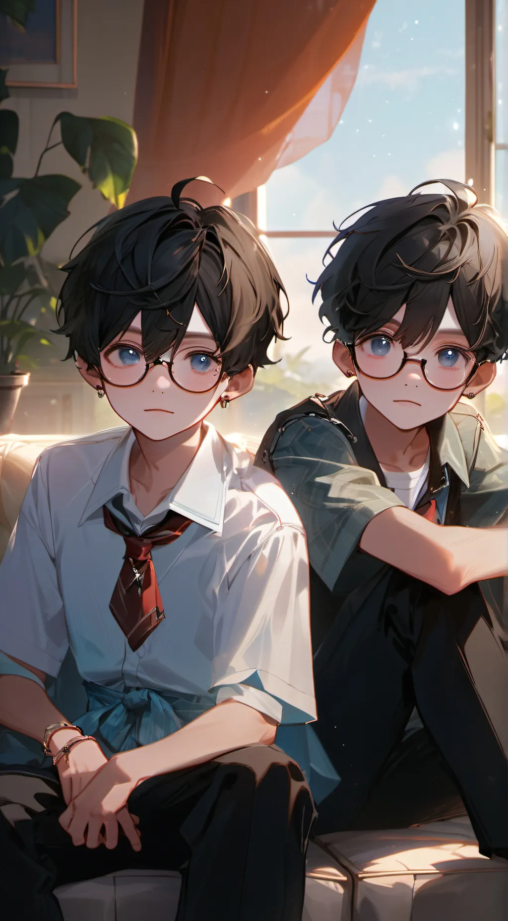 ai character: Kole and Caleb background