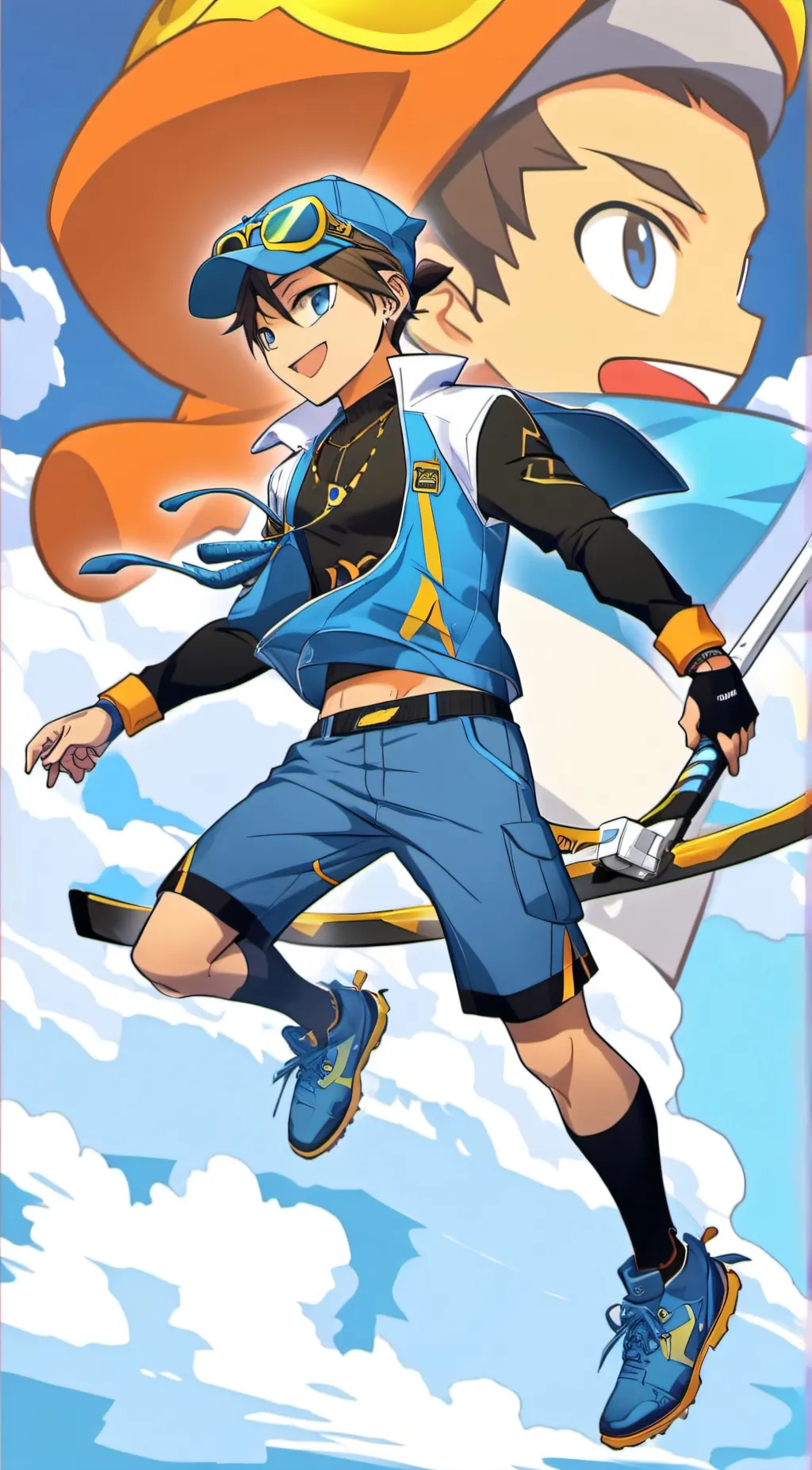ai character: Boboiboy sopan⚡ background