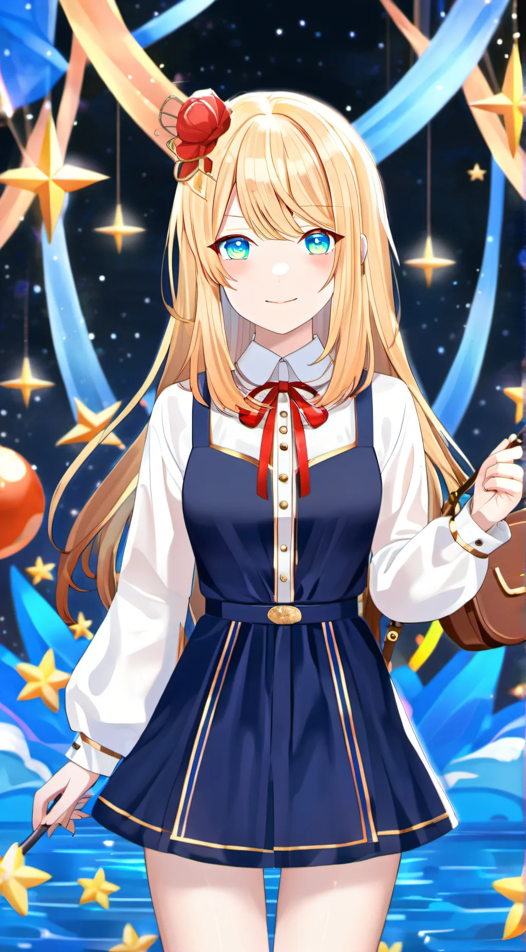 ai character: Flowery background