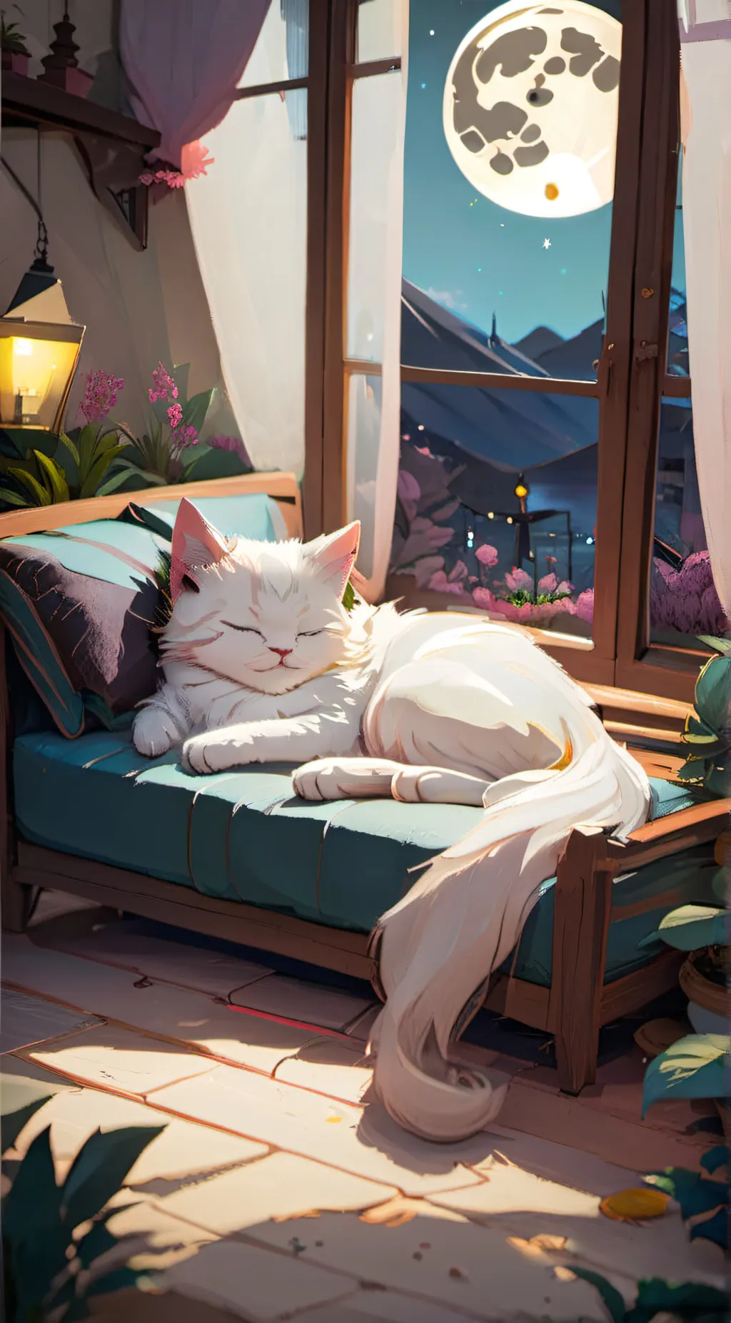 ai character: catnap background