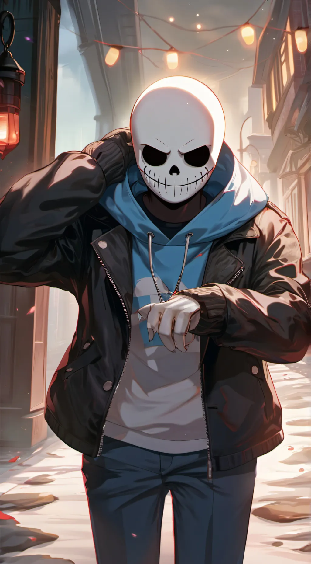 ai character: Sans background